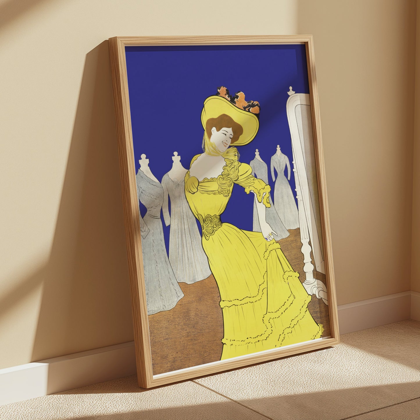 Premium Poster of Vintage Fashion Illustration Elegant Woman Posters