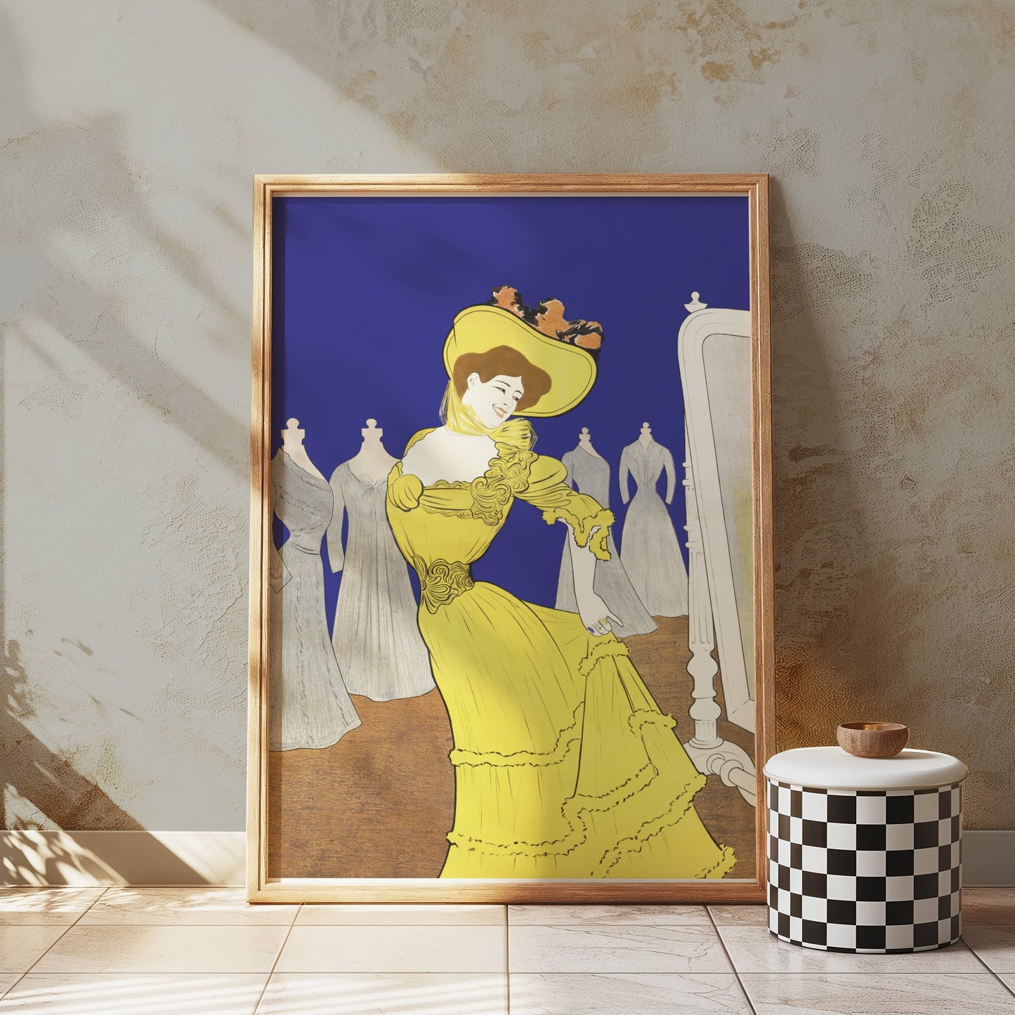 Premium Poster of Vintage Fashion Illustration Elegant Woman Posters