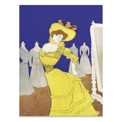 Premium Poster of Vintage Fashion Illustration Elegant Woman Posters