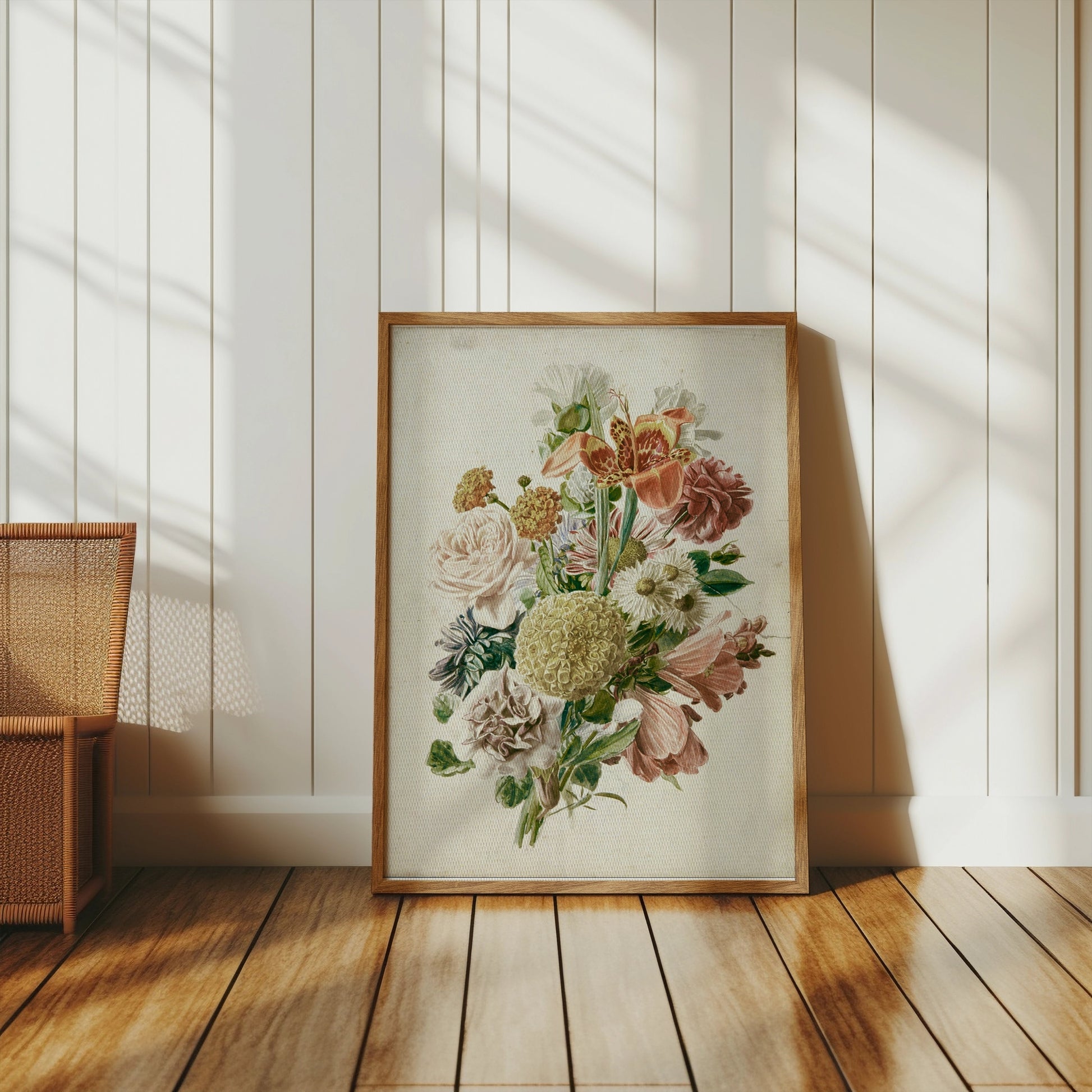 Premium Poster of Vintage Floral Bouquet Illustration Posters
