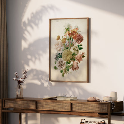 Premium Poster of Vintage Floral Bouquet Illustration Posters