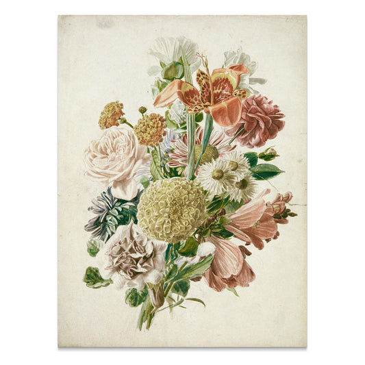 Premium Poster of Vintage Floral Bouquet Illustration Posters