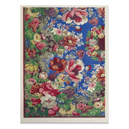Premium Poster of Vintage Floral Design with Roses Art Print Posters