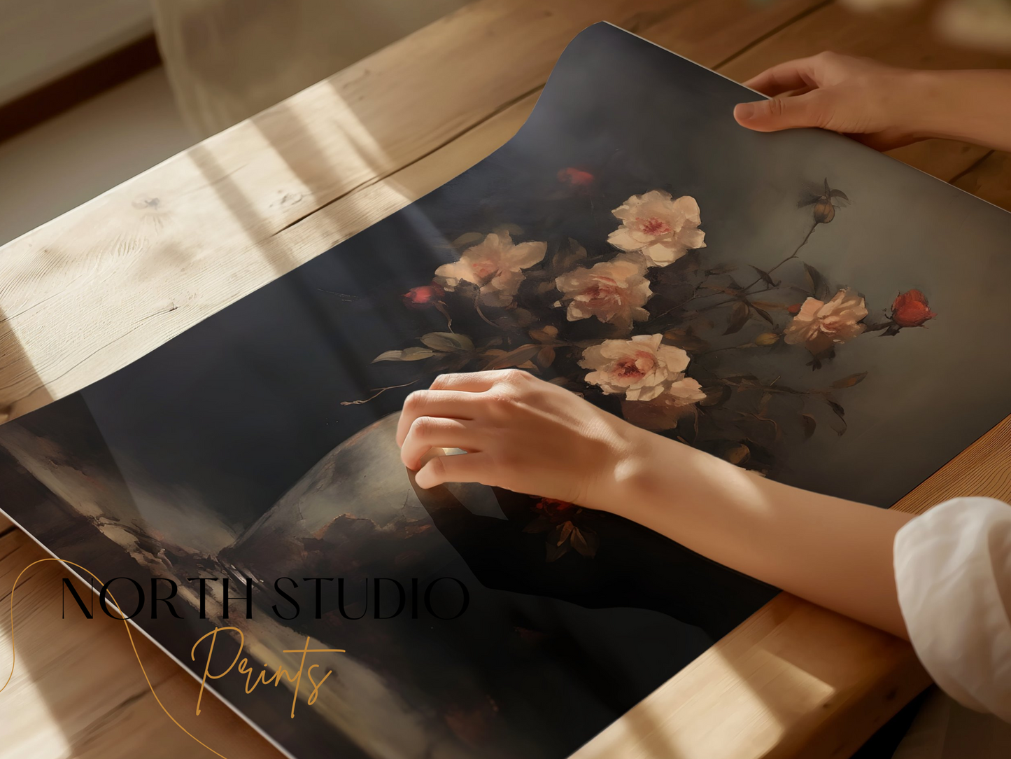 Premium Poster of Vintage Floral Vase Art Prints for Elegant Wall Posters