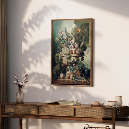 Premium Poster of Vintage Flower and Fruit Still Life Art Posters