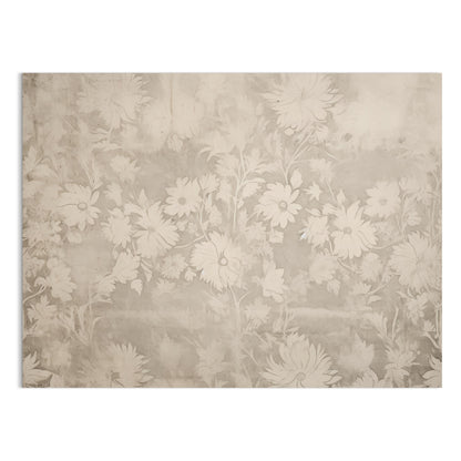 Premium Poster of Vintage Flowers Pattern with Beige Background Posters