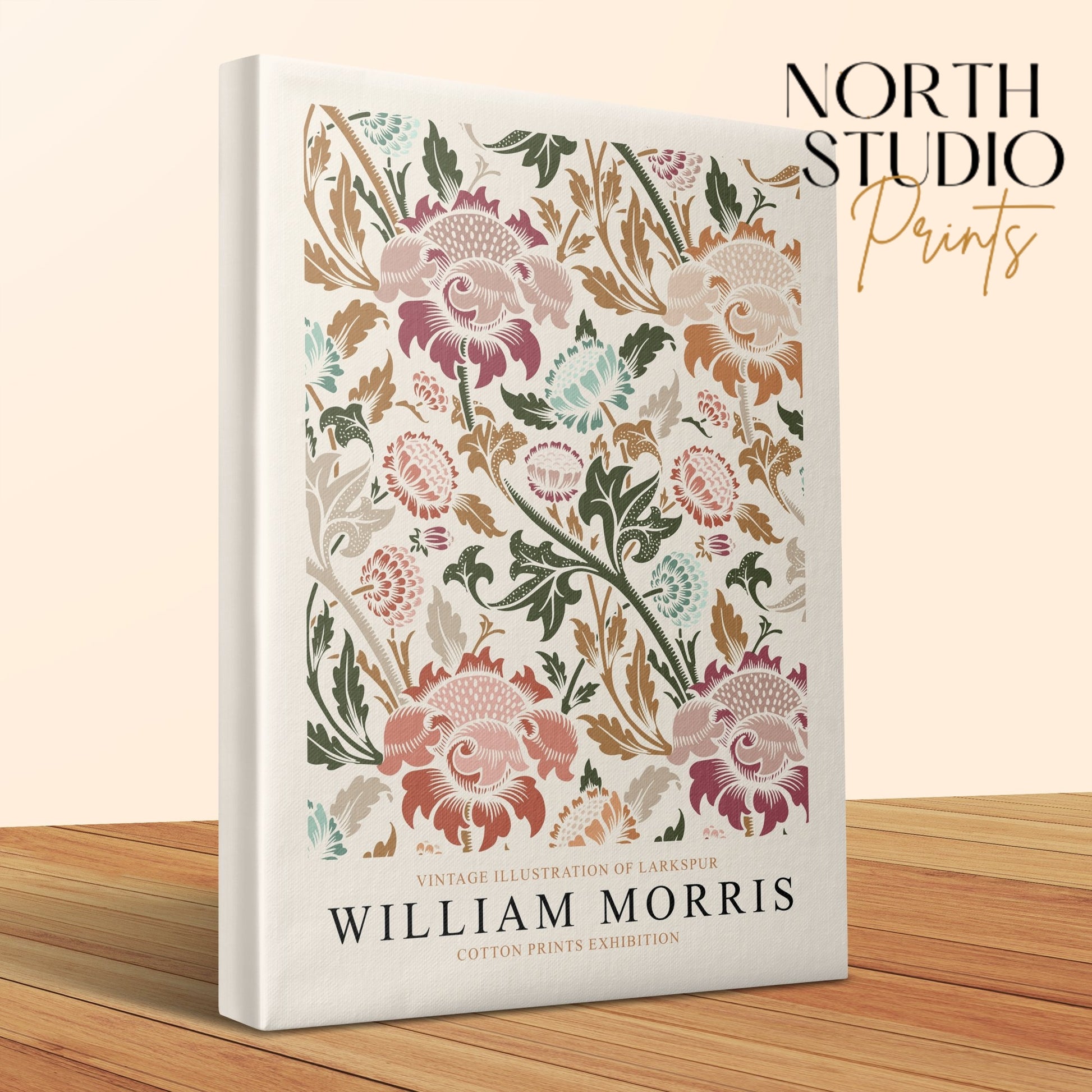 Premium Poster of Vintage Illustration of Larkspur Canvas Wraps