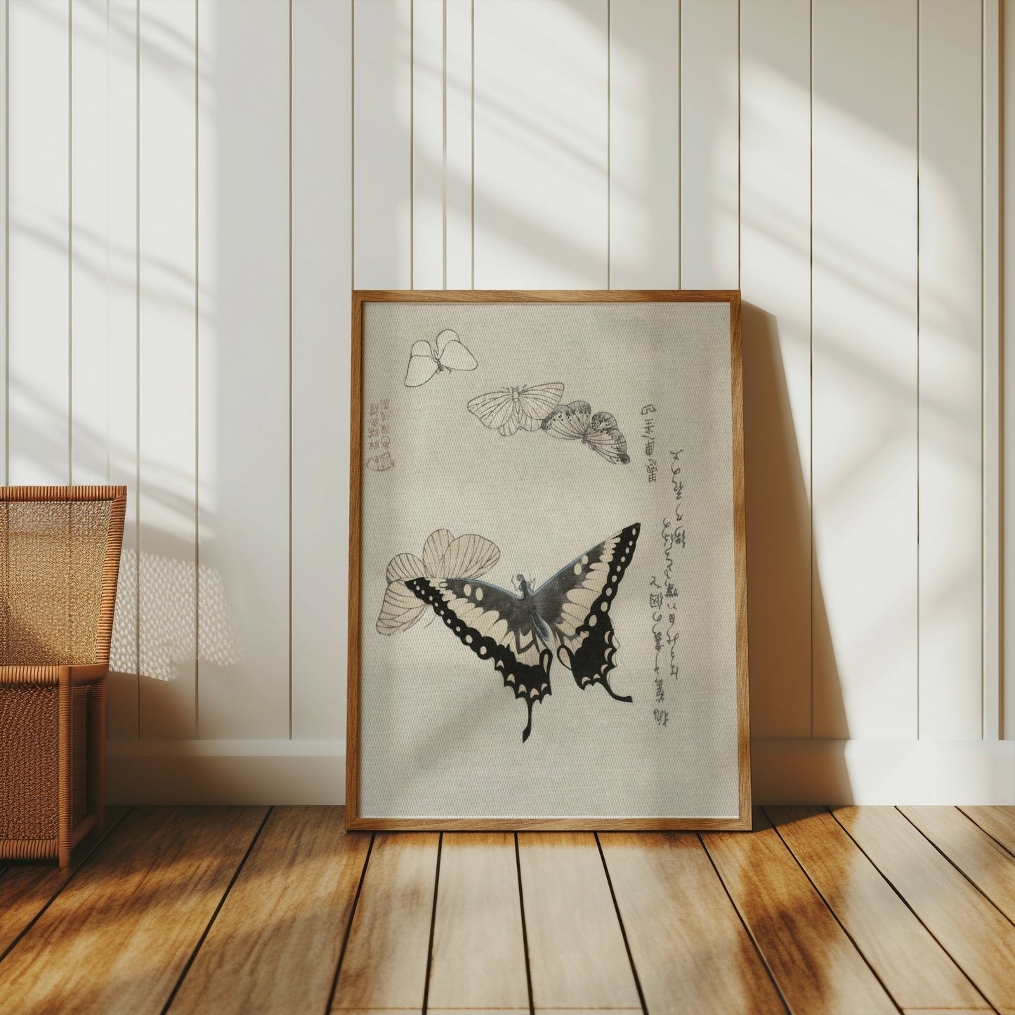Premium Poster of Vintage Japanese Butterfly and Moth Art Print Posters
