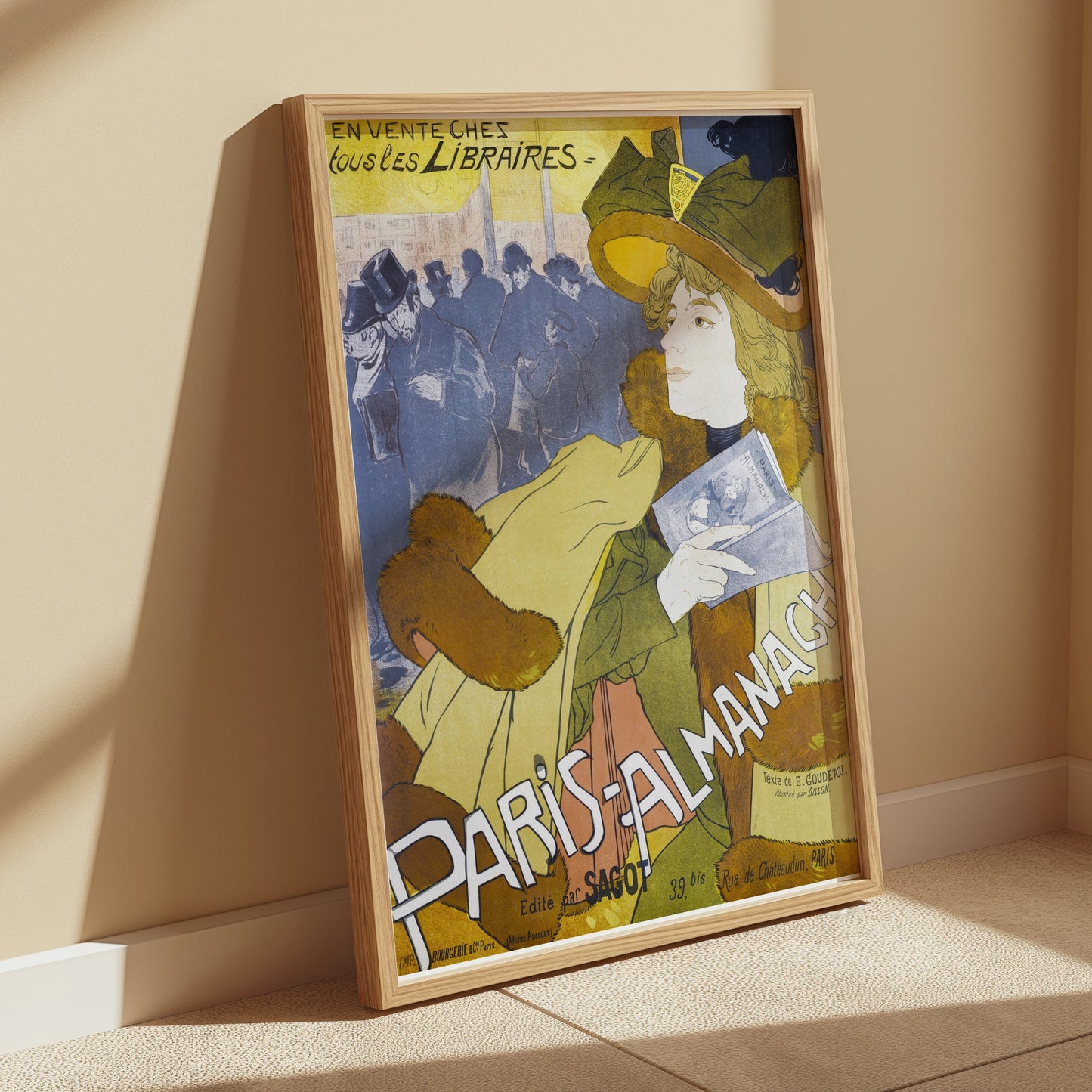 Premium Poster of Vintage Paris Almanach Advertisement Posters
