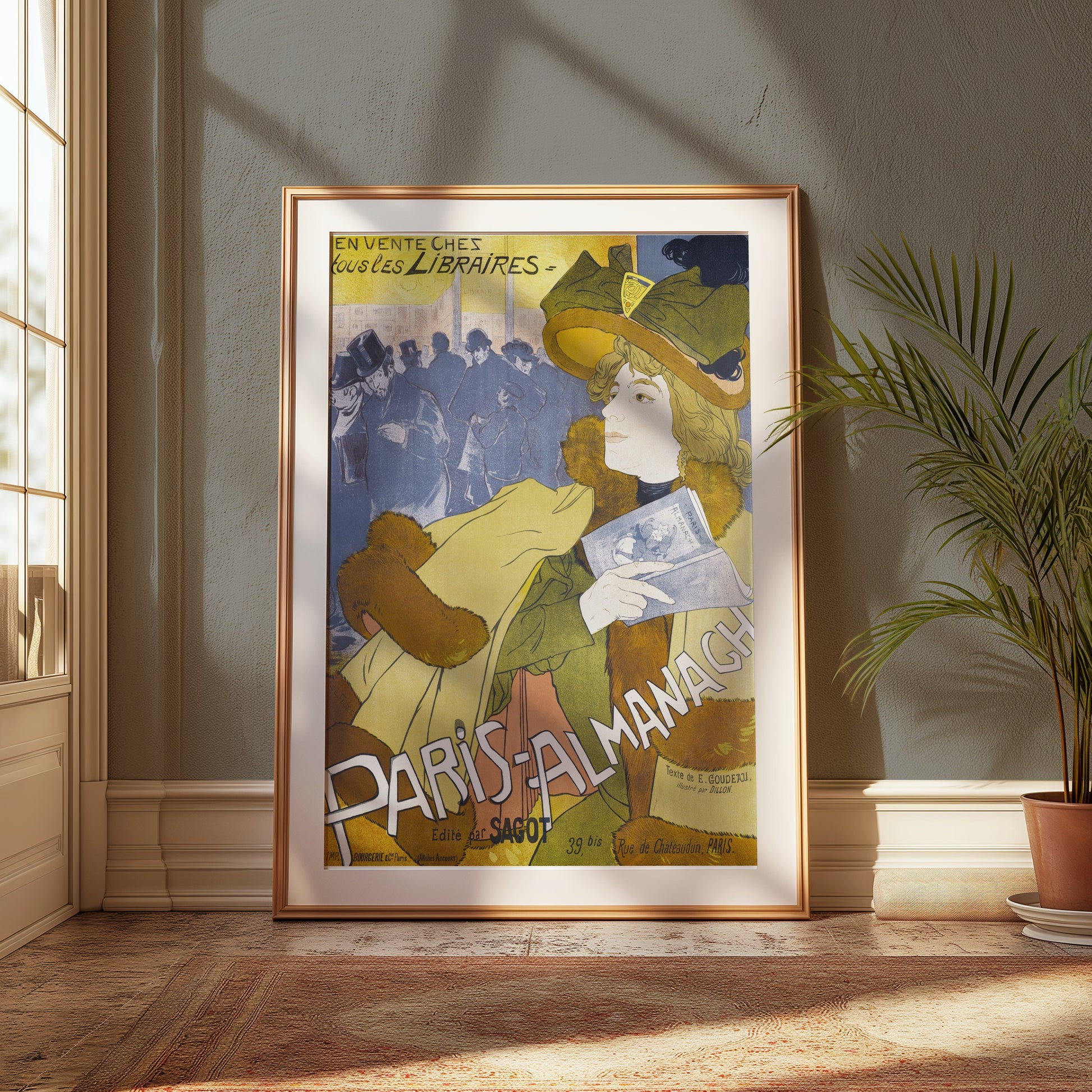 Premium Poster of Vintage Paris Almanach Advertisement Posters