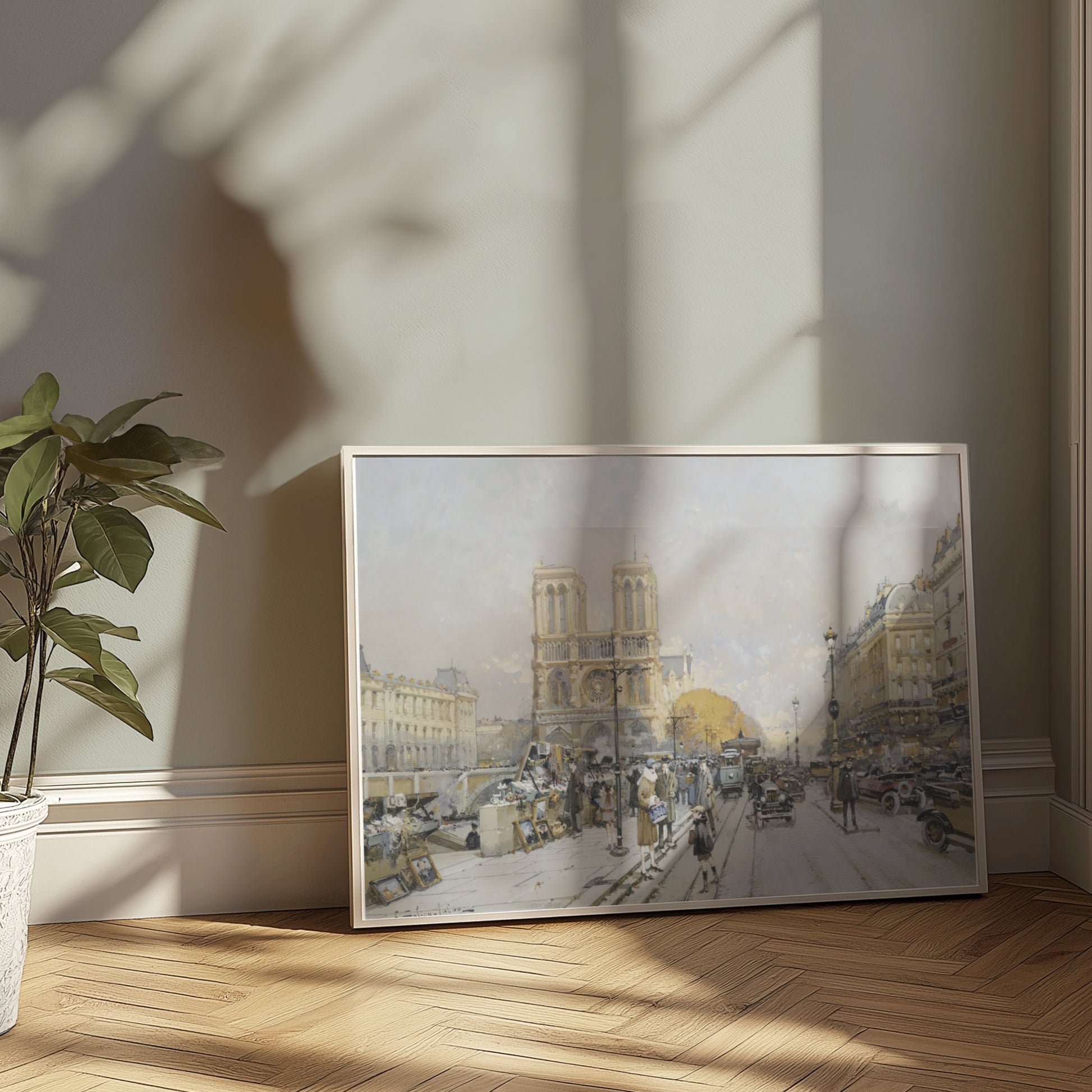 Premium Poster of Vintage Parisian Street Scene Historical Art Posters