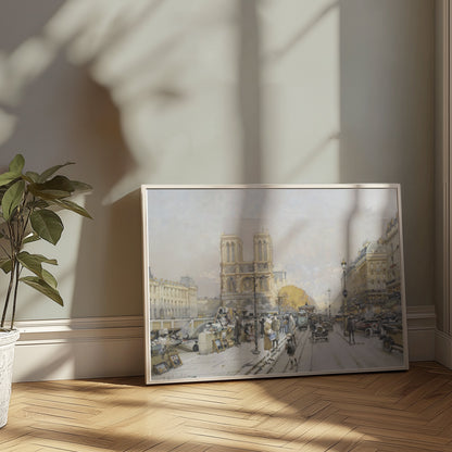 Premium Poster of Vintage Parisian Street Scene Historical Art Posters