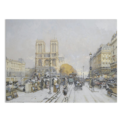 Premium Poster of Vintage Parisian Street Scene Historical Art Posters