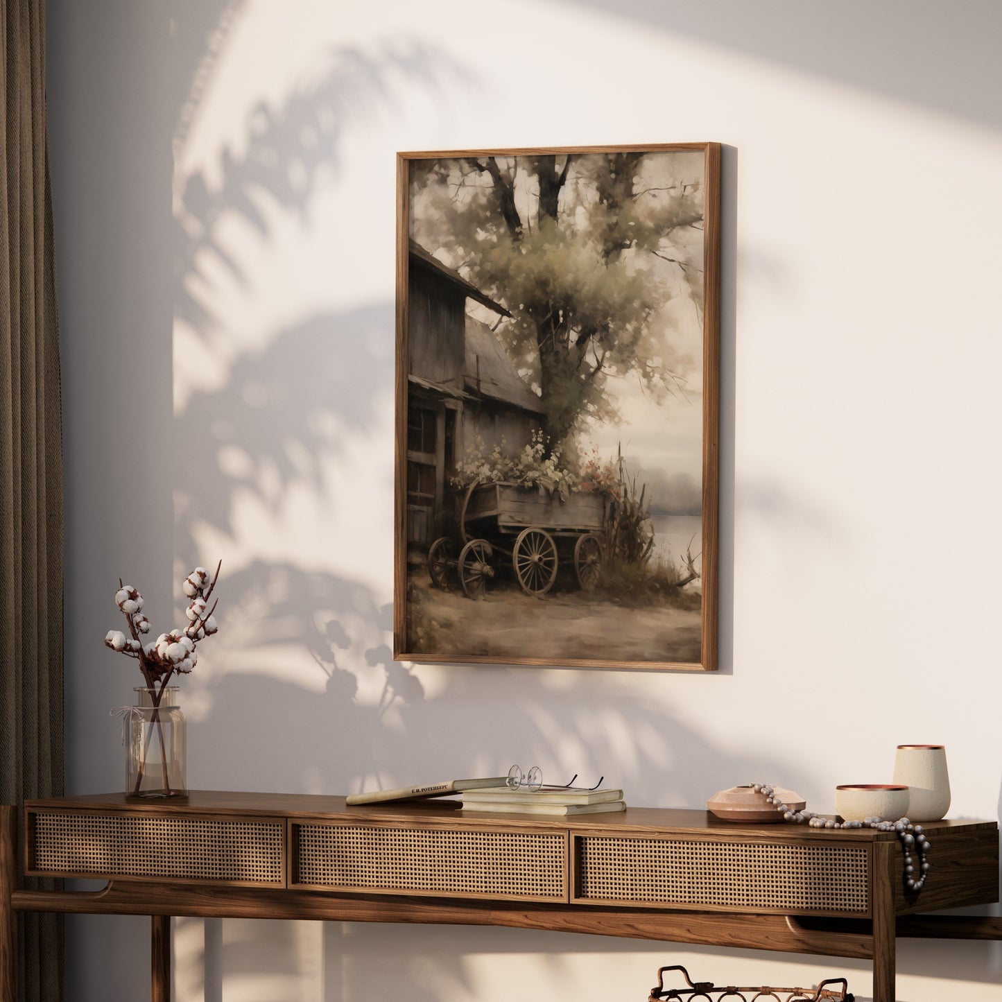 Premium Poster of Vintage Rustic Wagon by Barn Art Posters