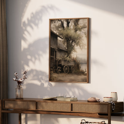 Premium Poster of Vintage Rustic Wagon by Barn Art Posters