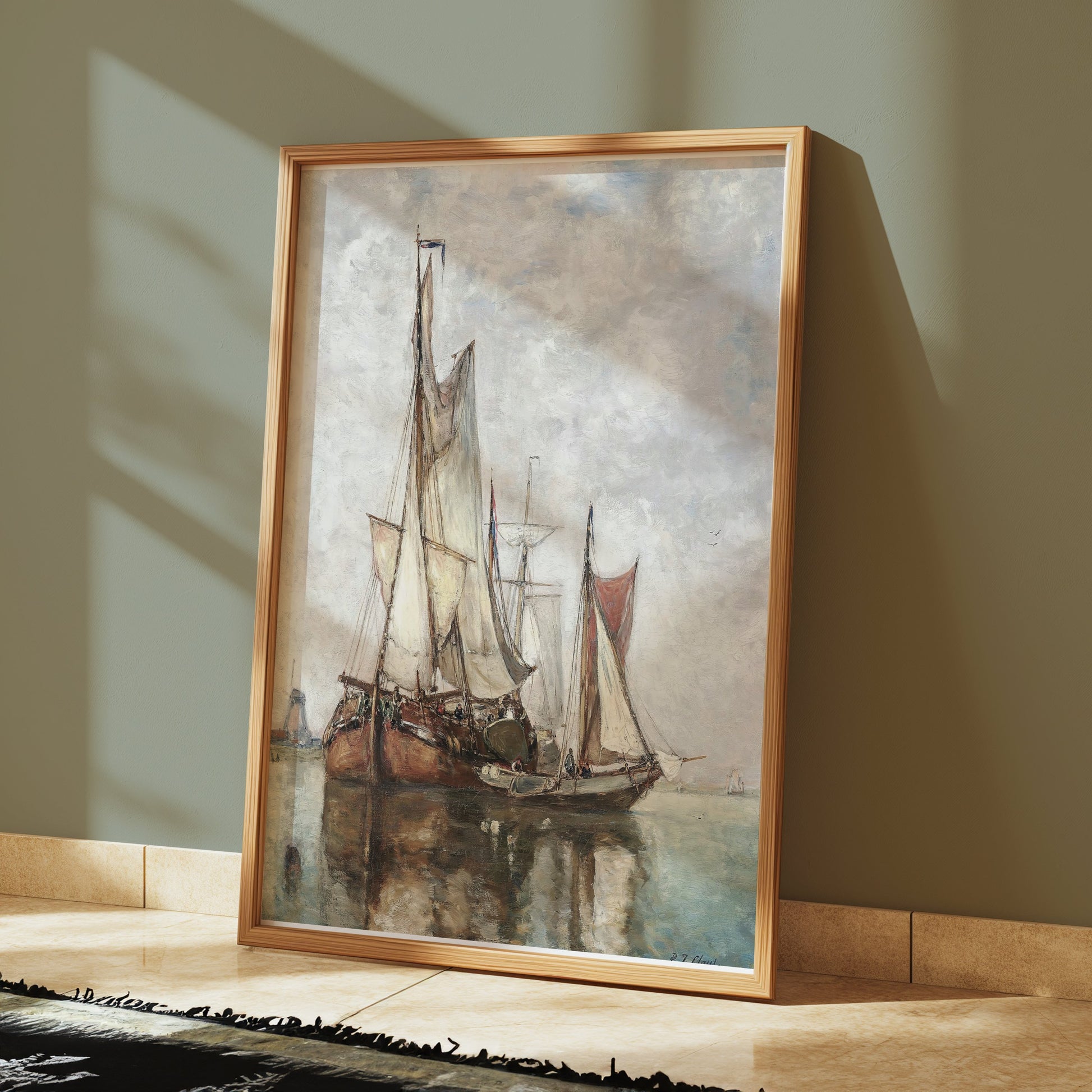 Premium Poster of Vintage Sailing Ship Art Print Posters