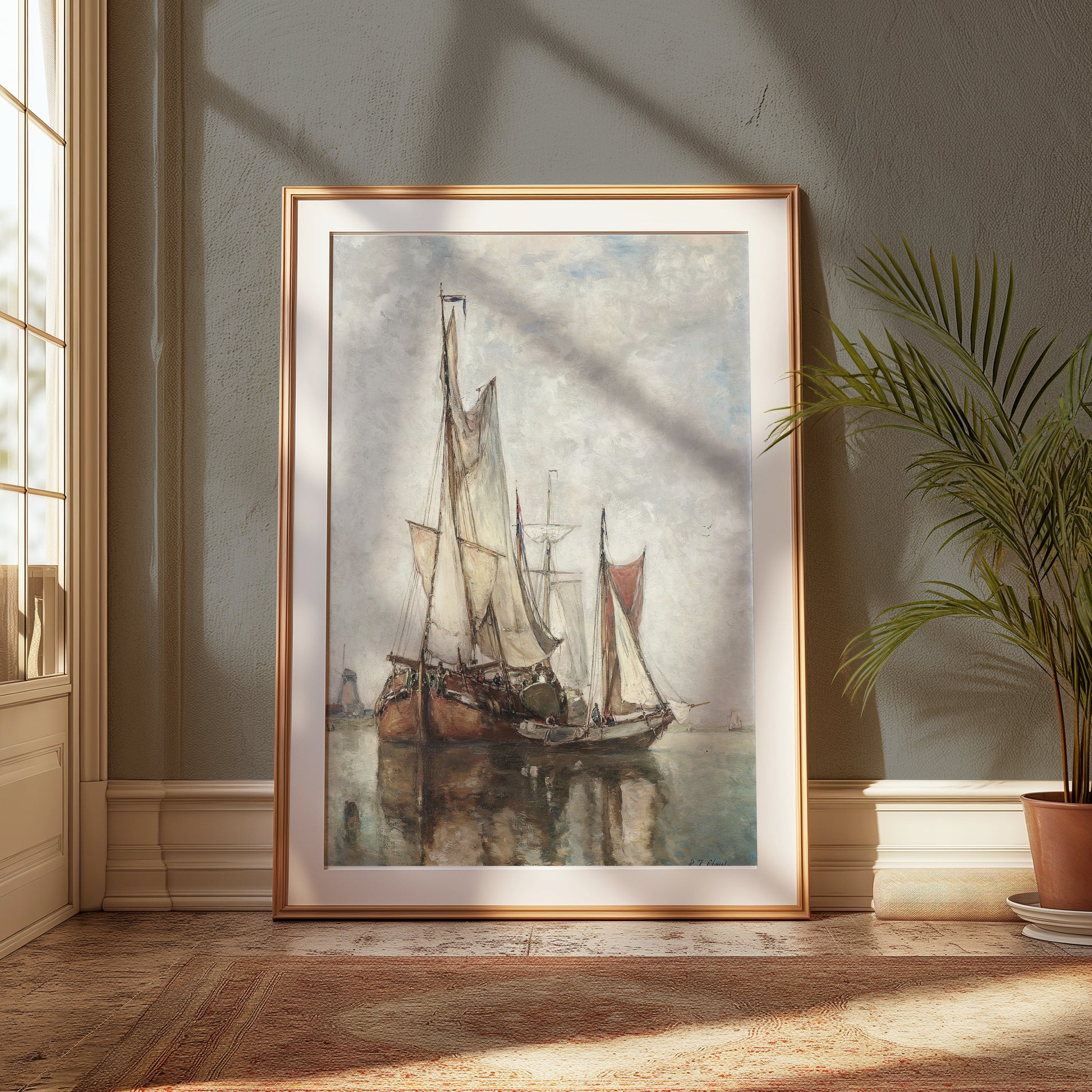 Premium Poster of Vintage Sailing Ship Art Print Posters