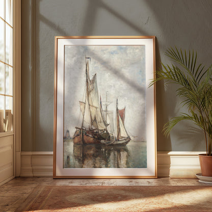 Premium Poster of Vintage Sailing Ship Art Print Posters