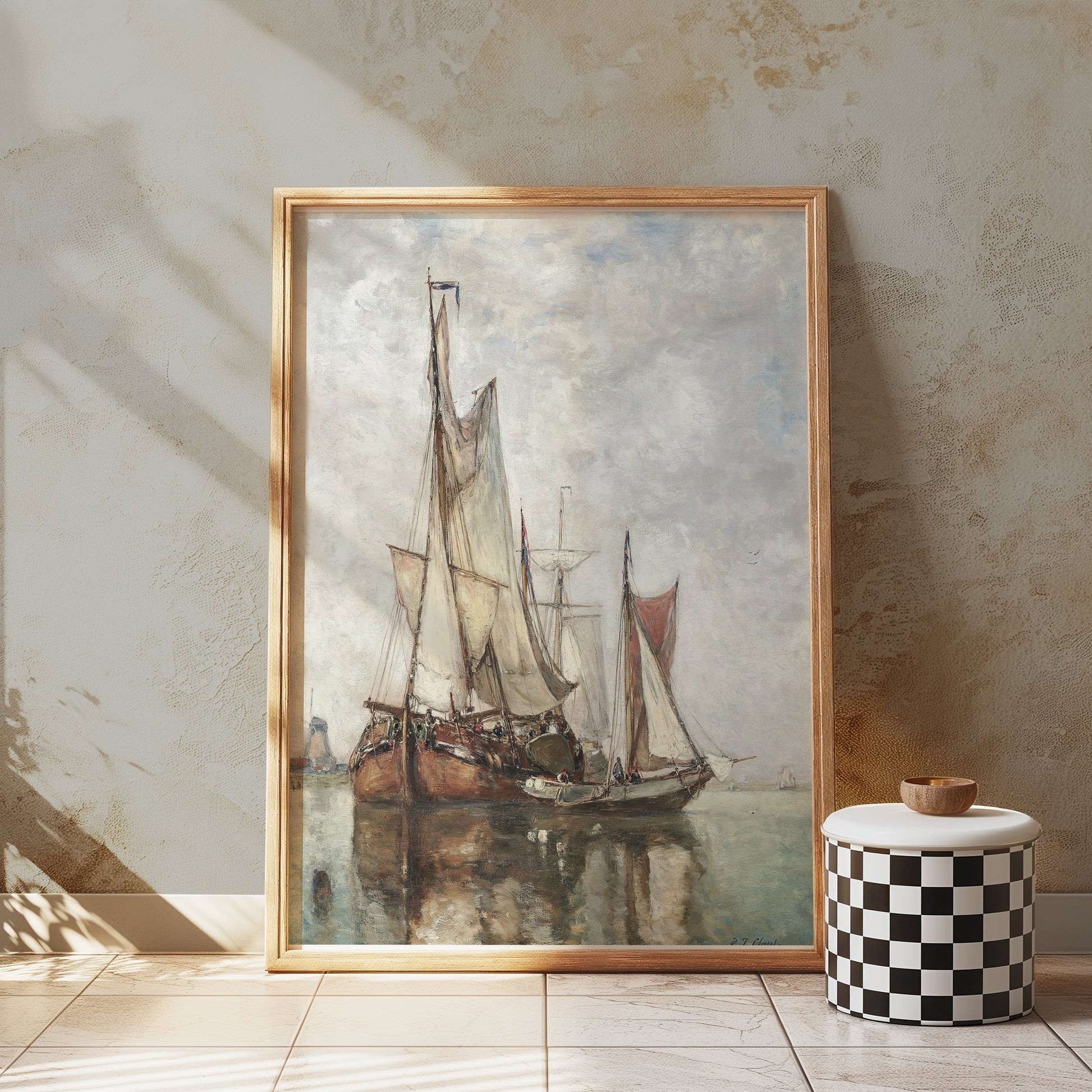 Premium Poster of Vintage Sailing Ship Art Print Posters