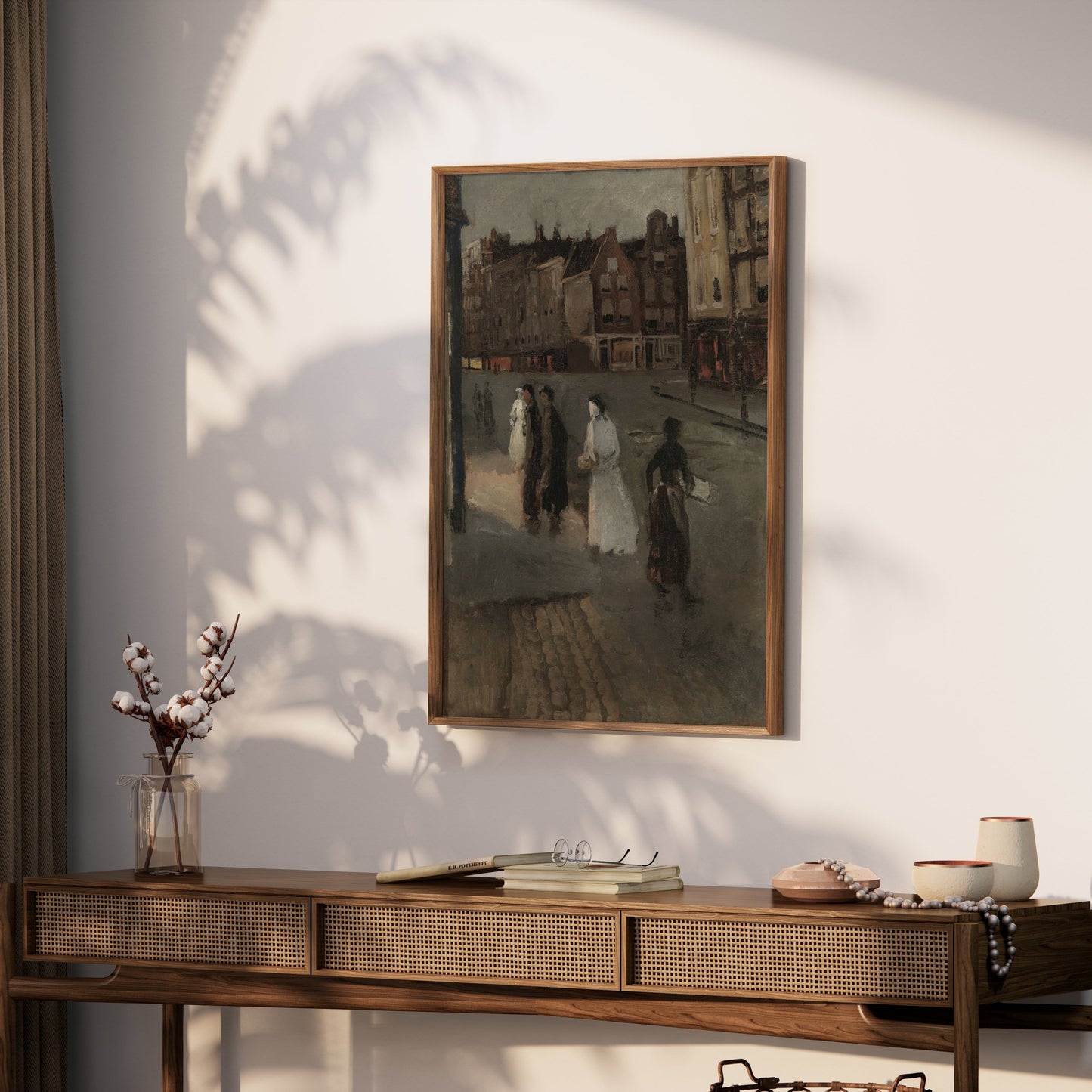 Premium Poster of Vintage Street Scene Art Retro Print Posters