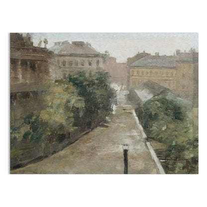 Premium Poster of Vintage Street Scene European Landscape Art Posters