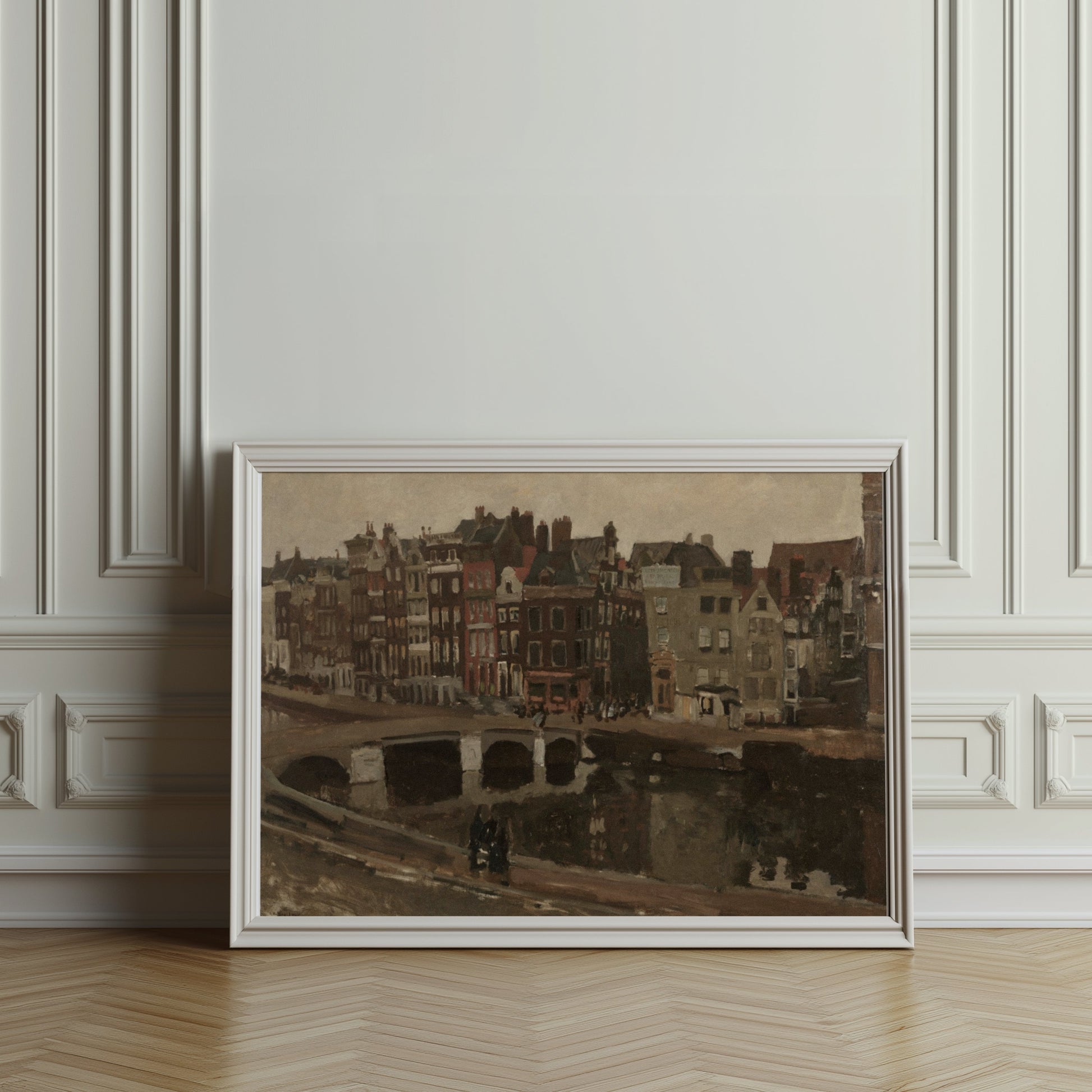 Premium Poster of Vintage Urban Landscape City Scene Art Print Posters
