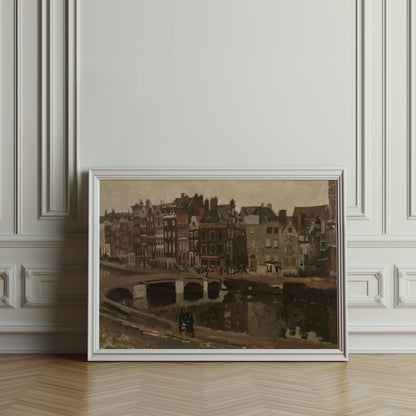 Premium Poster of Vintage Urban Landscape City Scene Art Print Posters