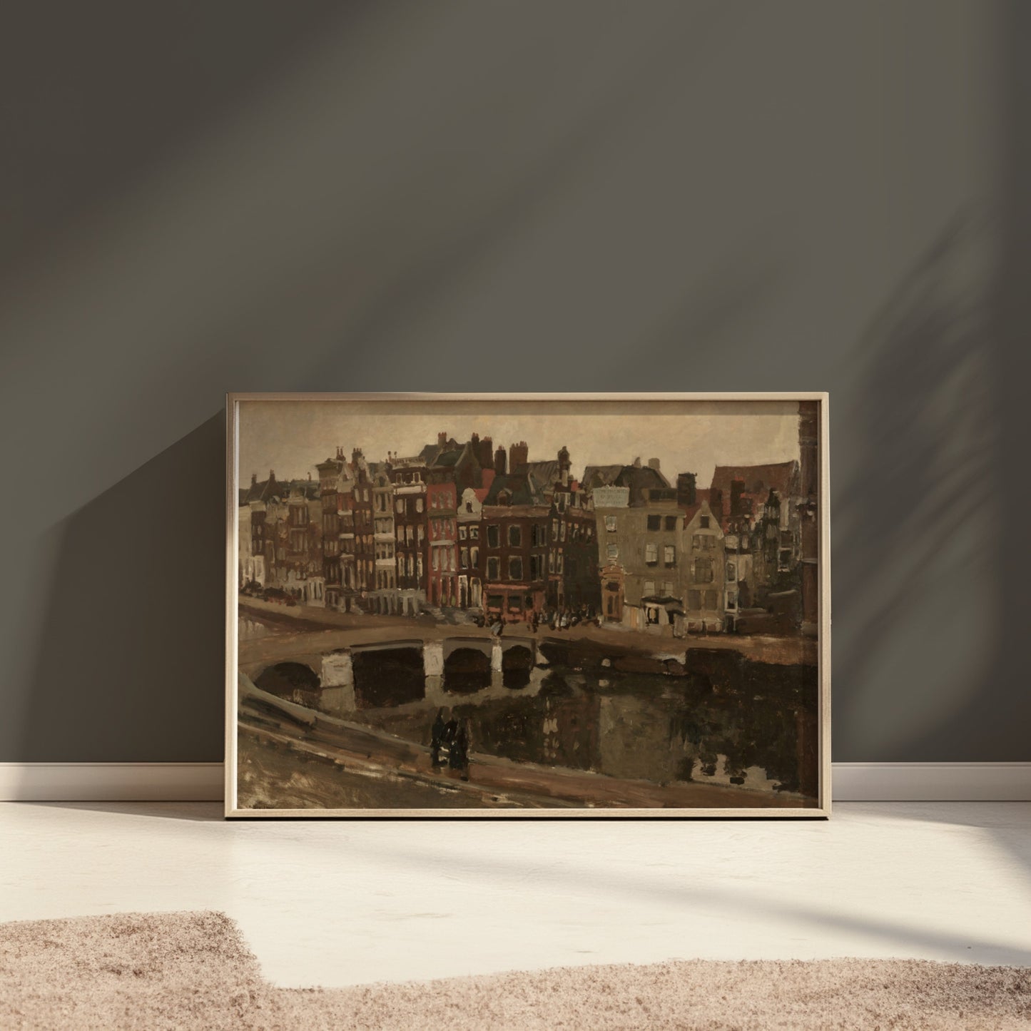 Premium Poster of Vintage Urban Landscape City Scene Art Print Posters