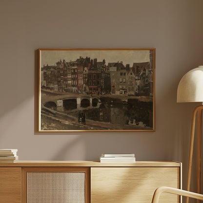 Premium Poster of Vintage Urban Landscape City Scene Art Print Posters