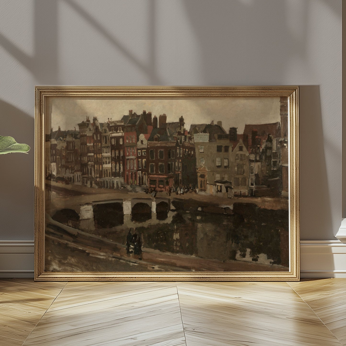 Premium Poster of Vintage Urban Landscape City Scene Art Print Posters