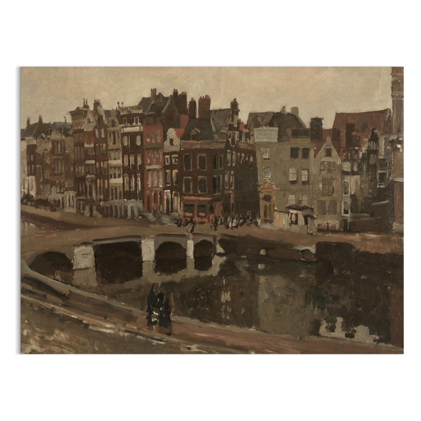 Premium Poster of Vintage Urban Landscape City Scene Art Print Posters