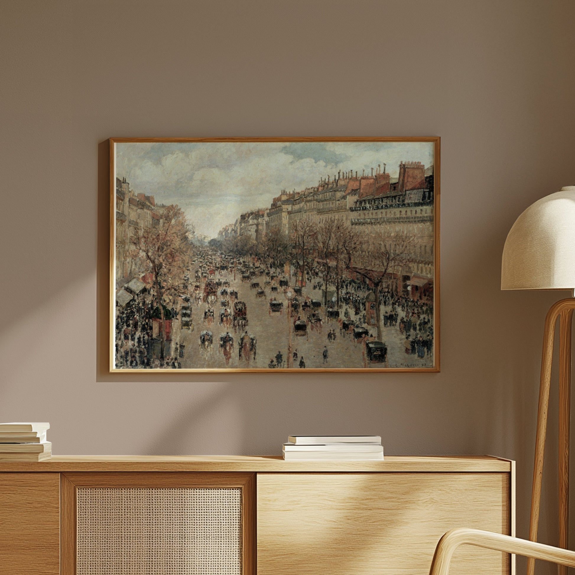 Premium Poster of Vintage Urban Street Scene Wall Art Posters