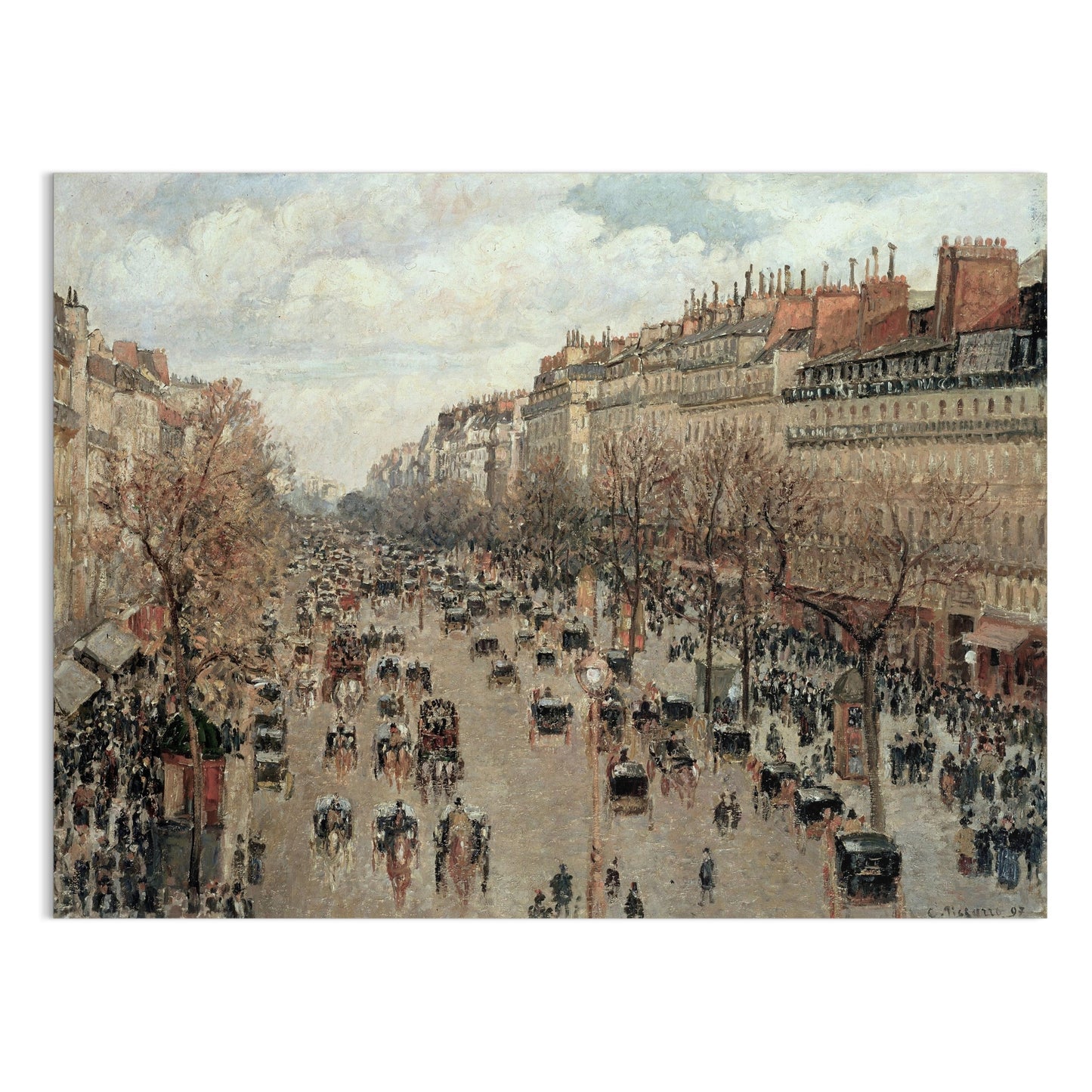 Premium Poster of Vintage Urban Street Scene Wall Art Posters