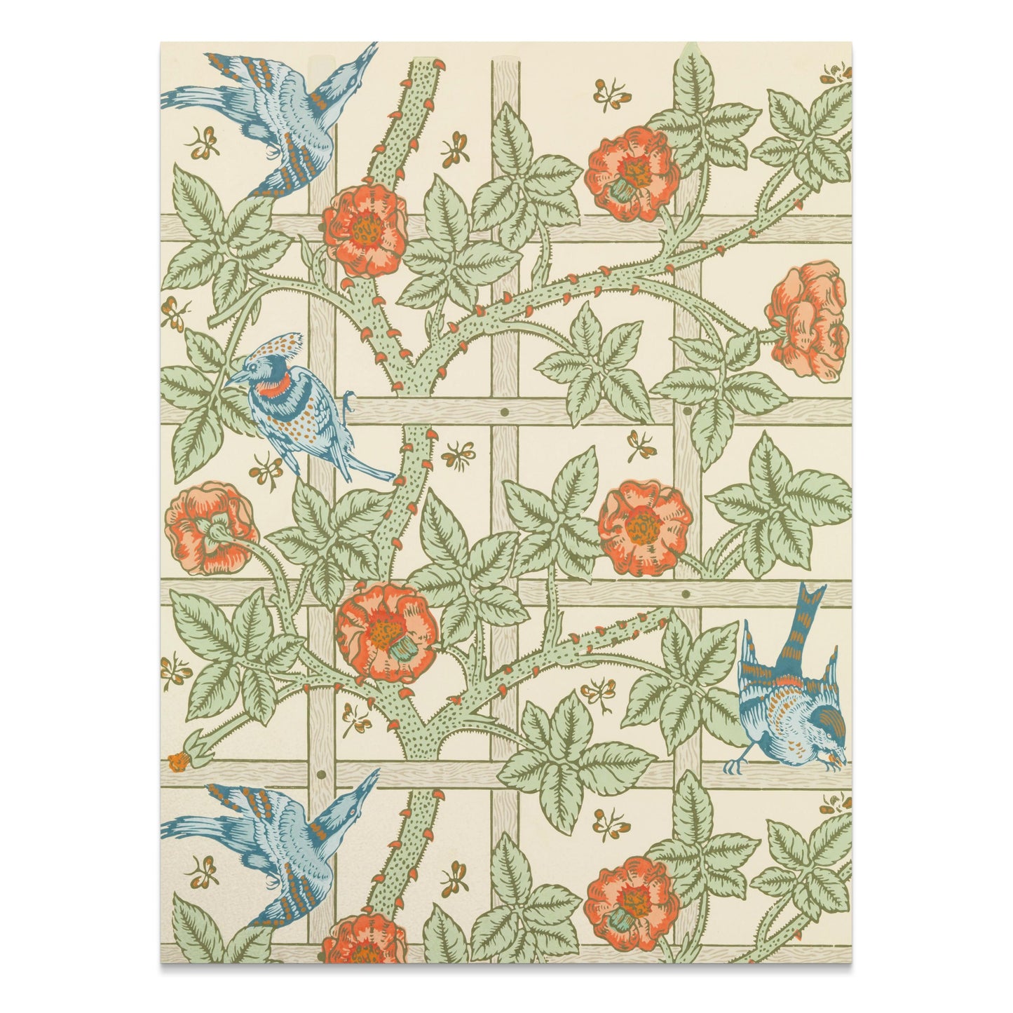 Premium Poster of Vintage William Morris Floral and Bird Design Posters