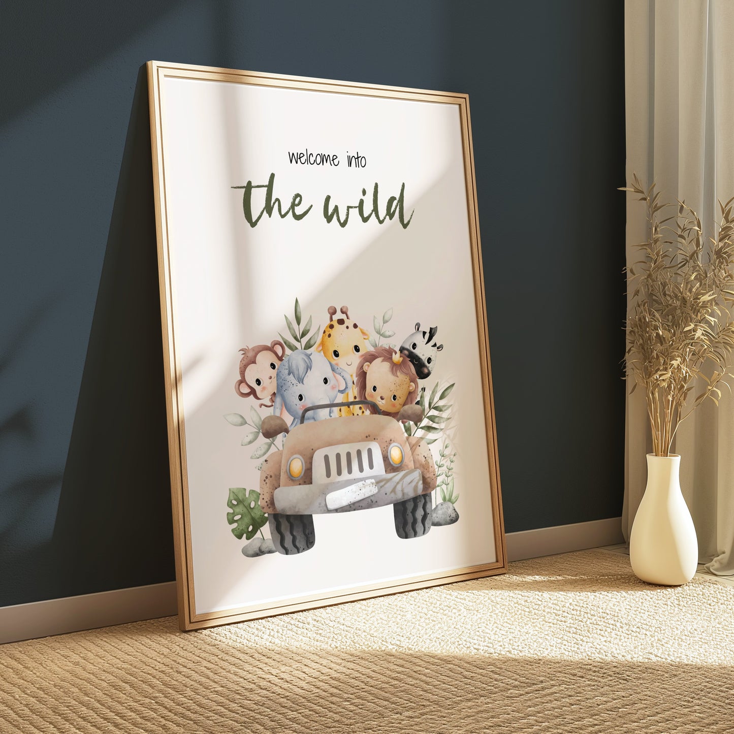 Premium Poster of Welcome Into the Wild Safari Animal Themed Posters