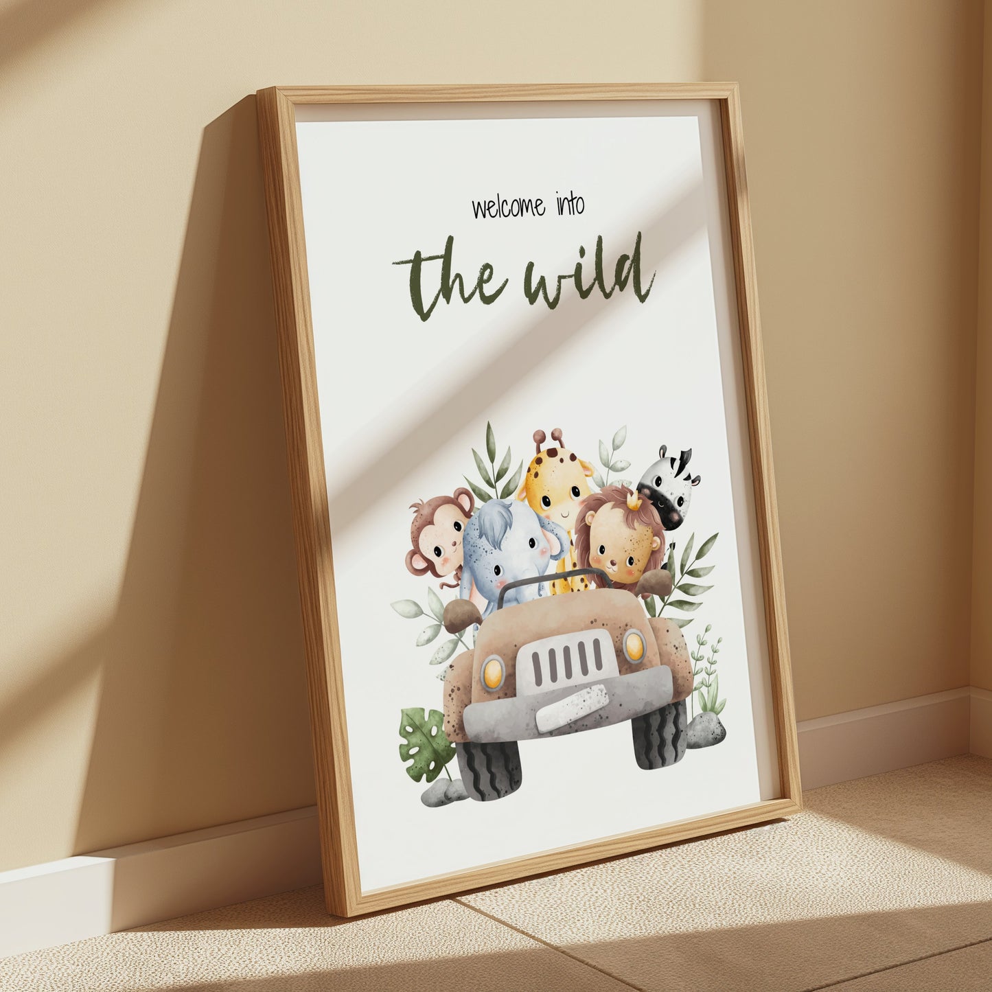 Premium Poster of Welcome into the Wild Animal Friends Car Adventure Posters