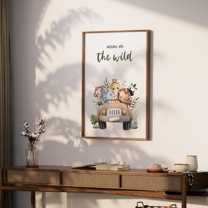 Premium Poster of Welcome into the Wild Animal Friends Car Adventure Posters