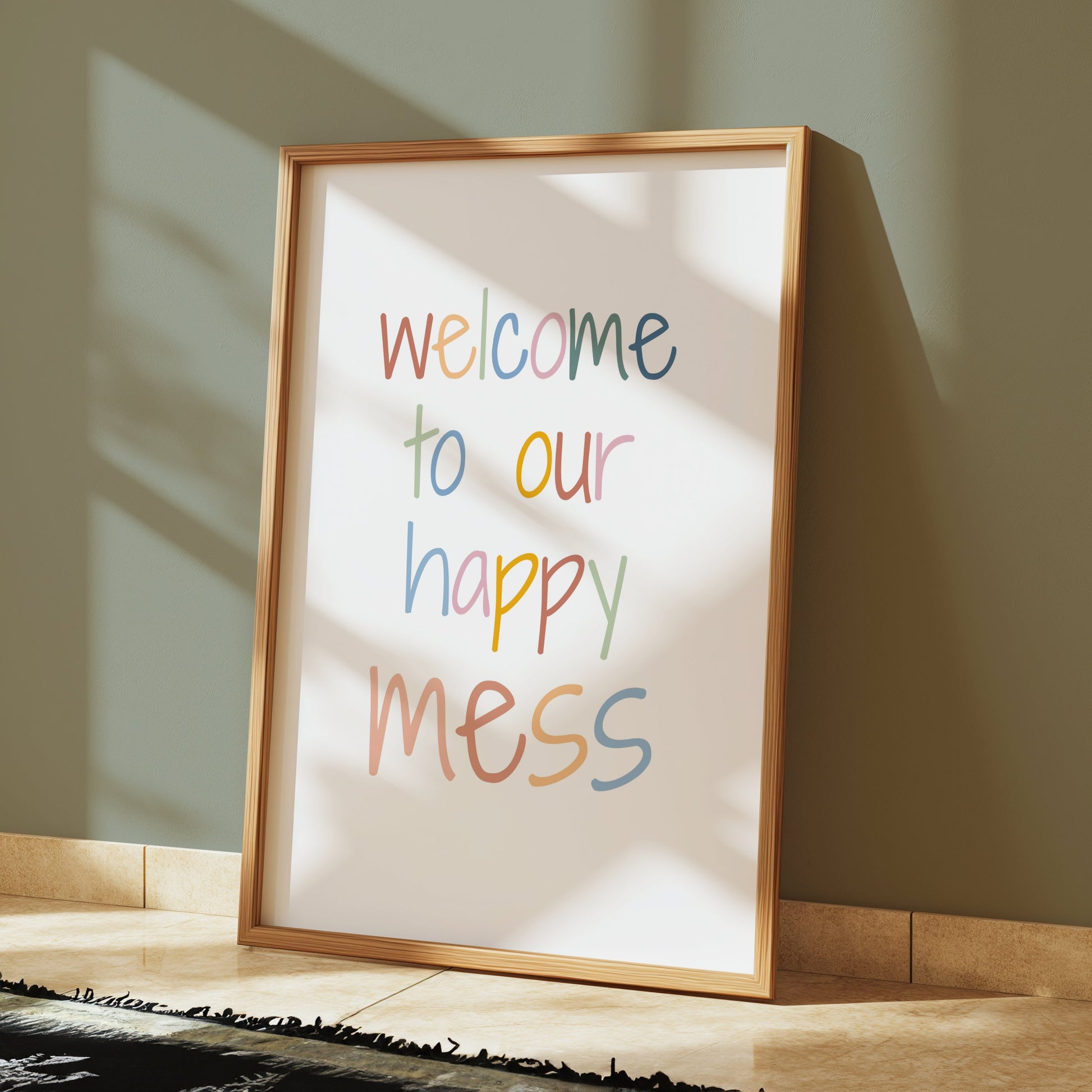 Premium Poster of Welcome to Our Happy Mess Colorful Posters