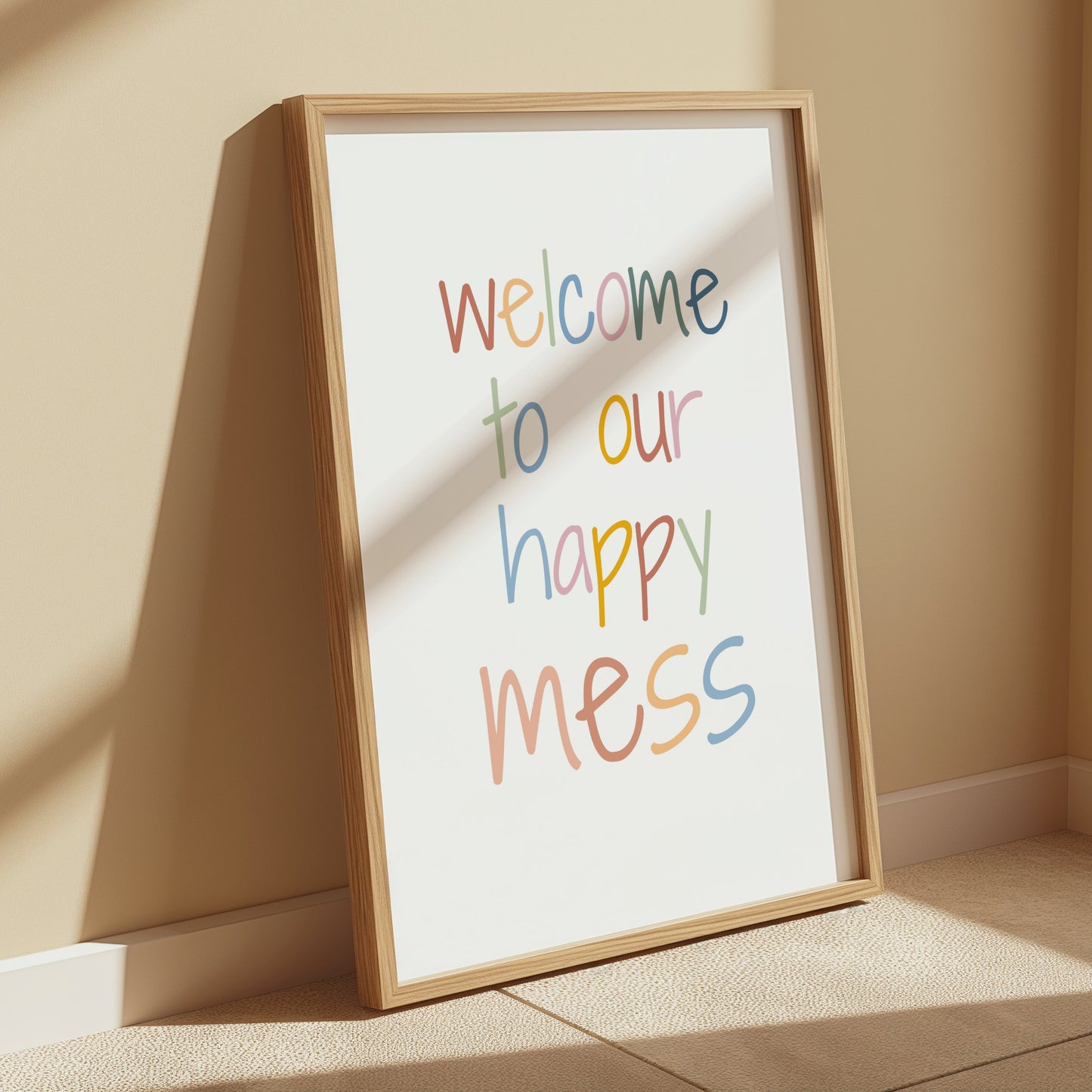Premium Poster of Welcome to Our Happy Mess Colorful Posters