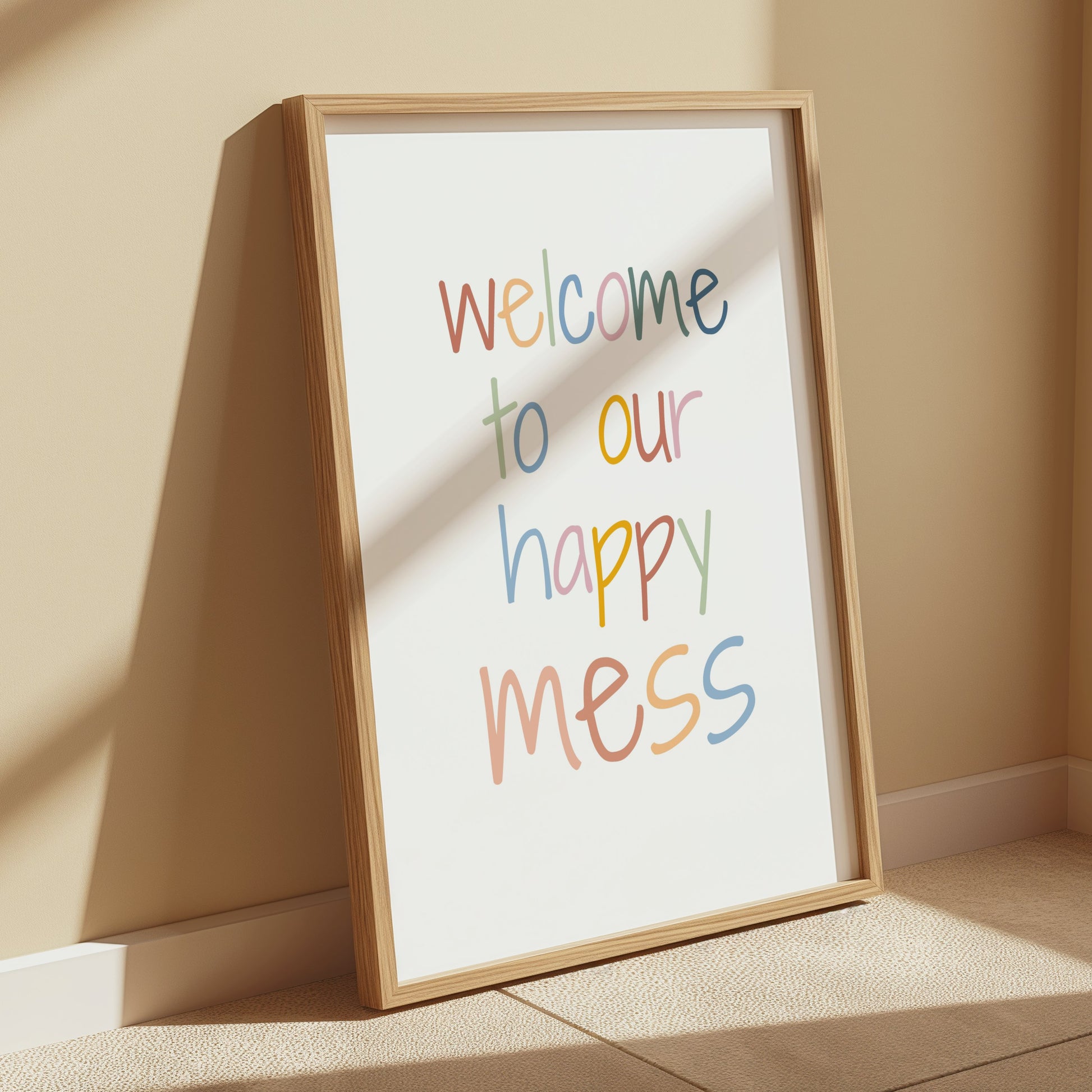 Premium Poster of Welcome to Our Happy Mess Colorful Posters