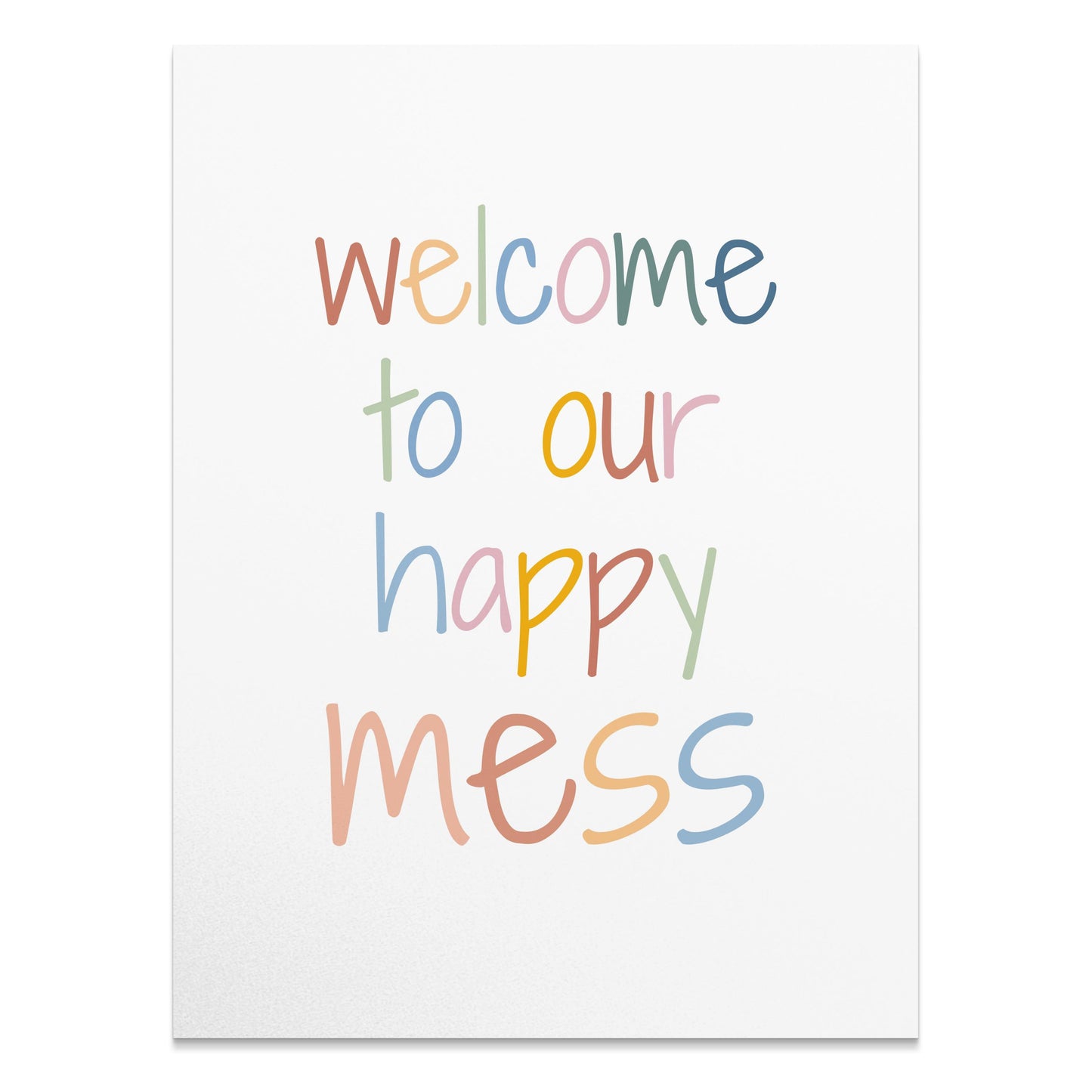 Premium Poster of Welcome to Our Happy Mess Colorful Posters