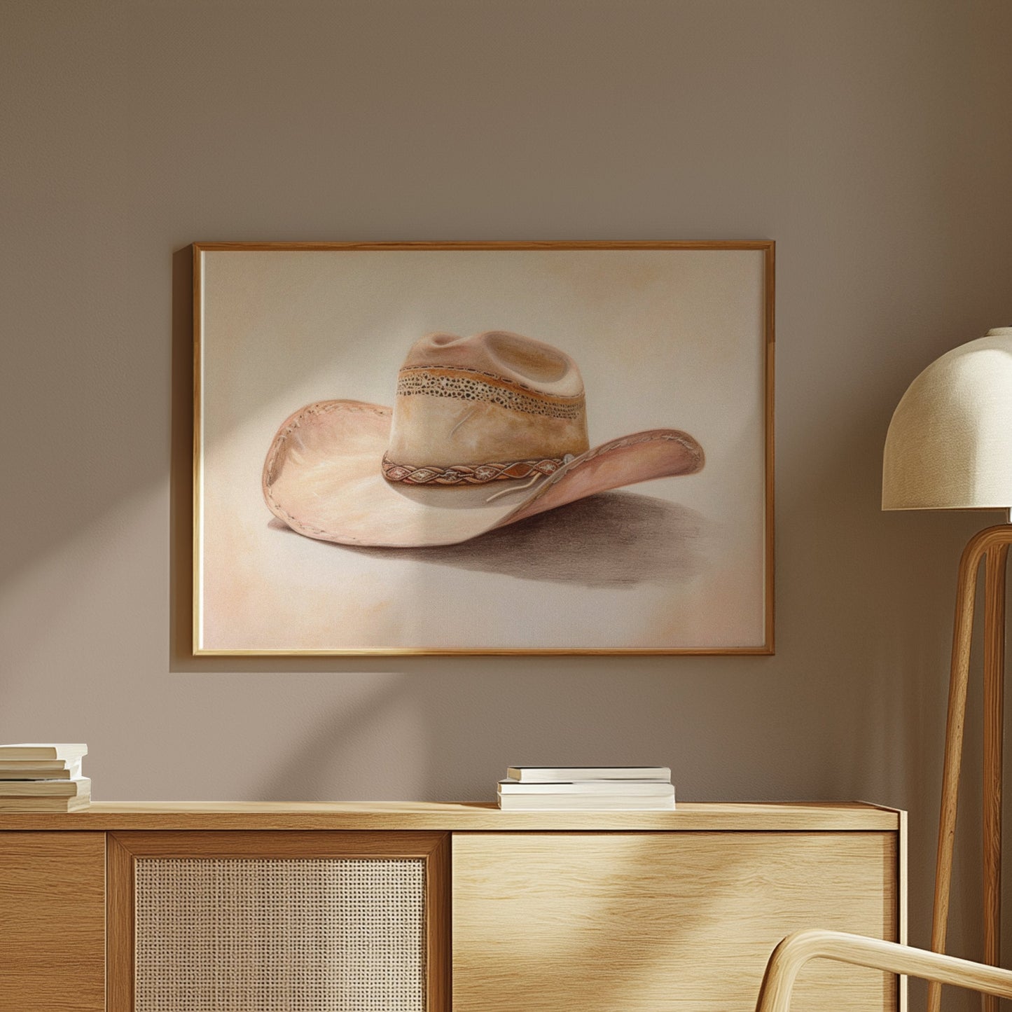 Premium Poster of Western Style Cowboy Hat Theme Art Posters