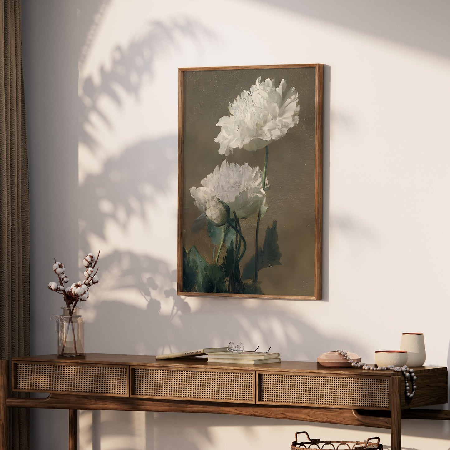 Premium Poster of White Blossoms Printed Painting Posters