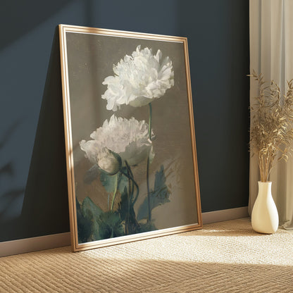 Premium Poster of White Blossoms Printed Painting Posters