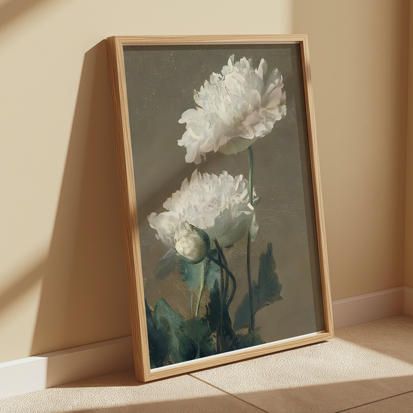 Premium Poster of White Blossoms Printed Painting Posters