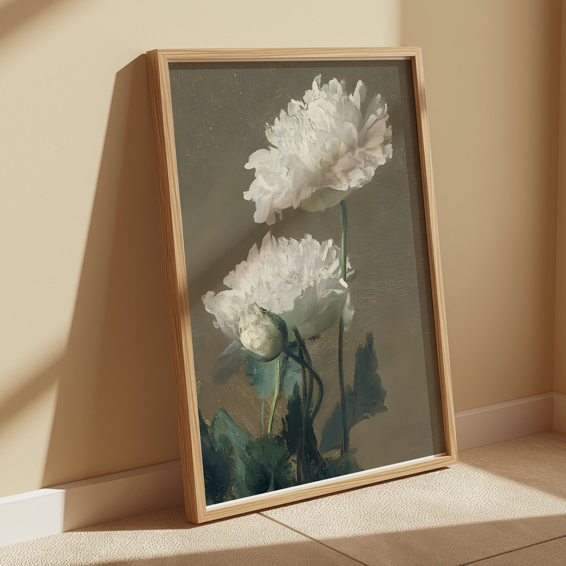 Premium Poster of White Blossoms Printed Painting Posters