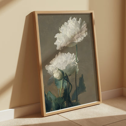 Premium Poster of White Blossoms Printed Painting Posters