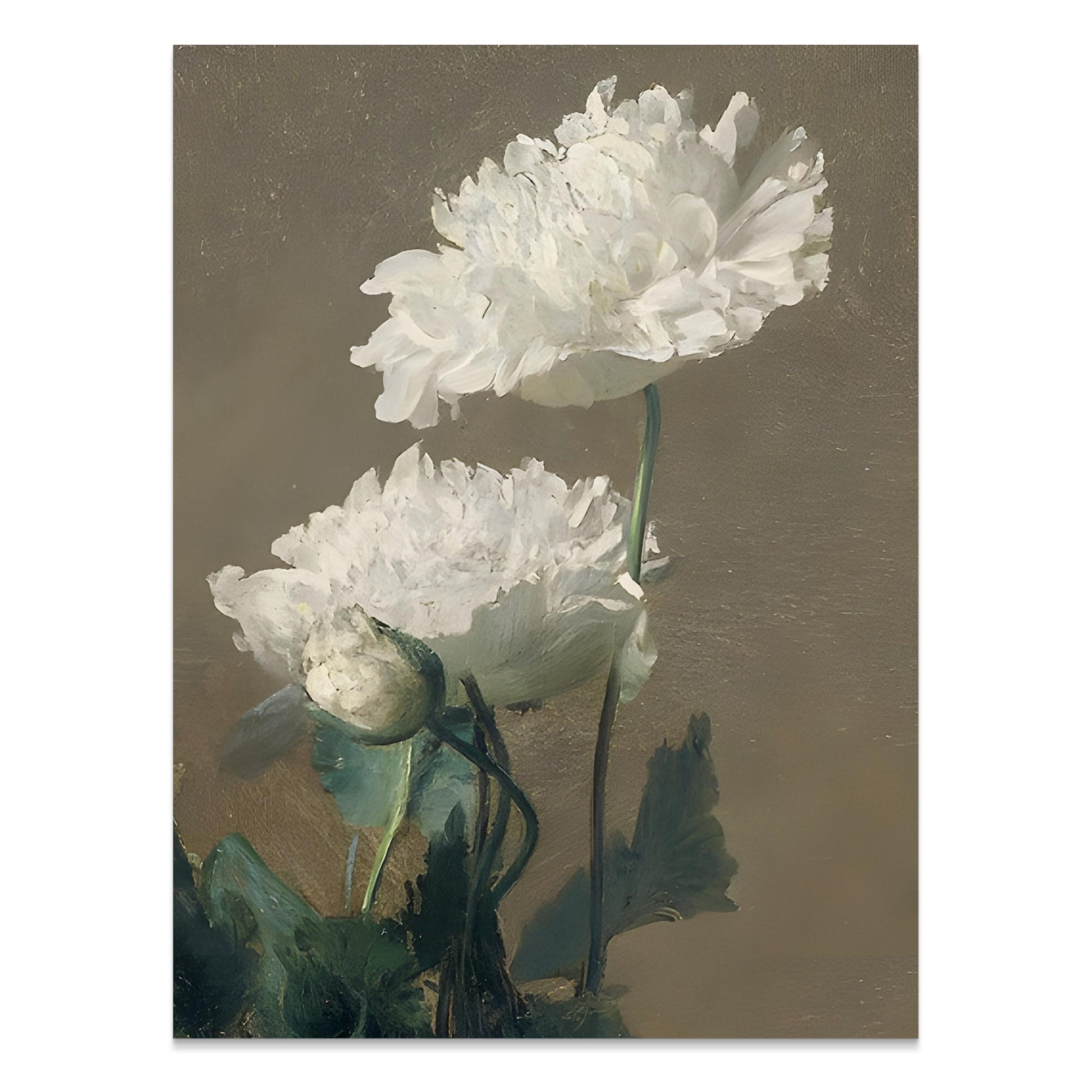 Premium Poster of White Blossoms Printed Painting Posters