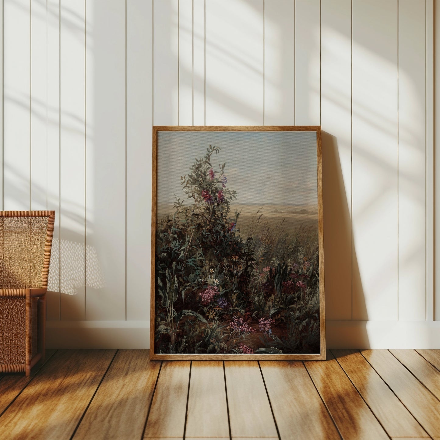 Premium Poster of Wild Meadow with Blooming Flowers Art Posters