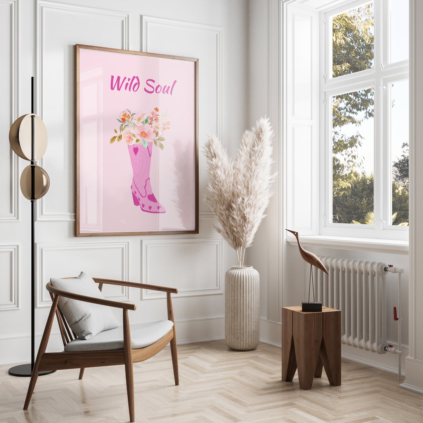 Premium Poster of Wild Soul Blossoming Cowboy Boot With Flowers Posters